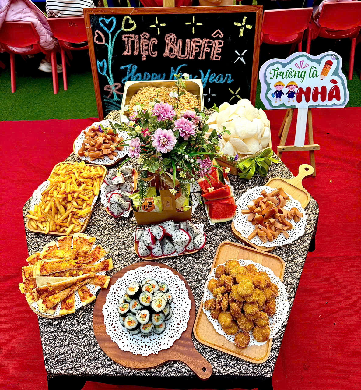 Chế độ dinh dưỡng lành mạnh tại mầm non Hoa Sữa